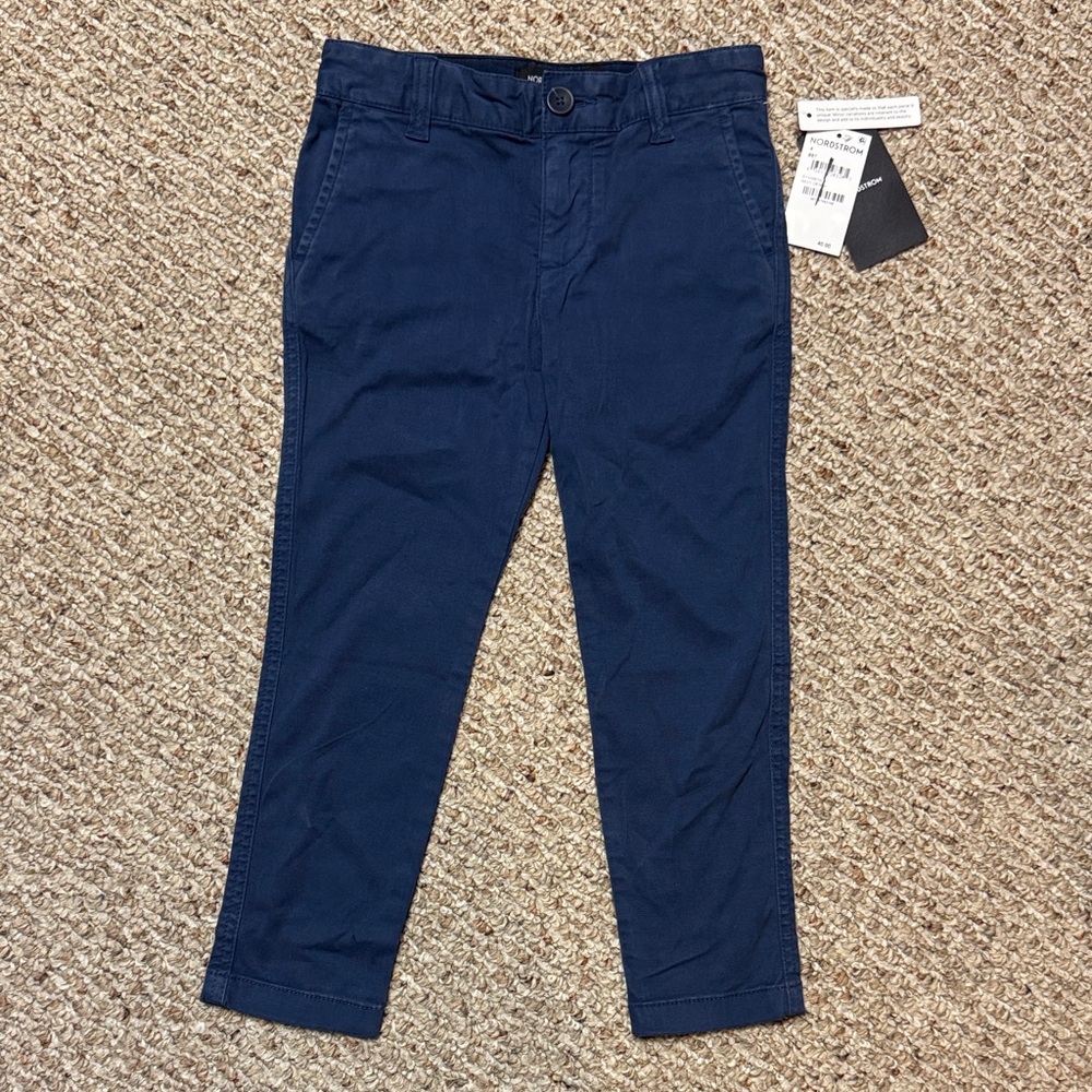 Nordstrom Navy Blue Kids Chino Pants. Size 4. NWT